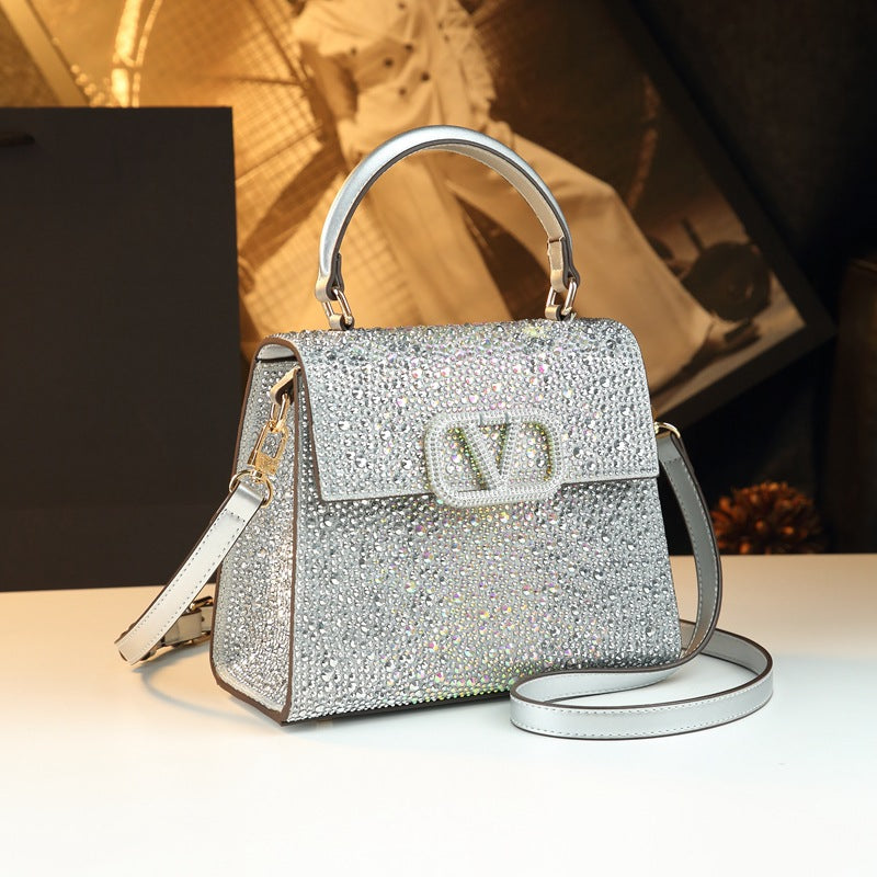 Pretty Women's Diamond Retro Fashion Good-looking Bags