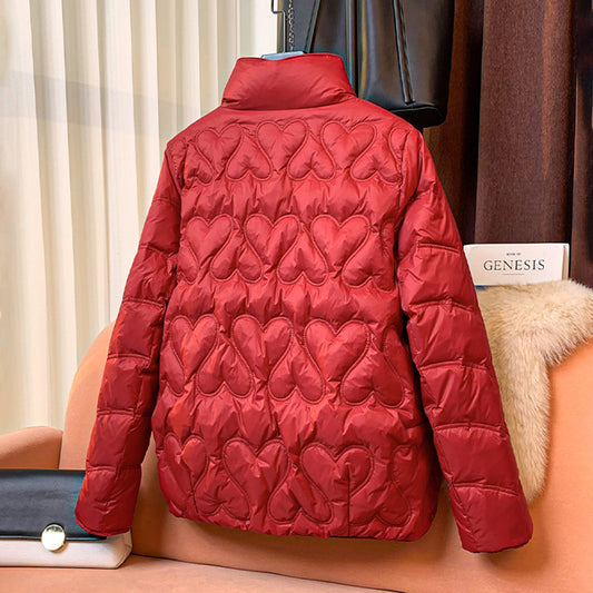 Chinese Style Retro Buckle Lightweight Down Female Jackets