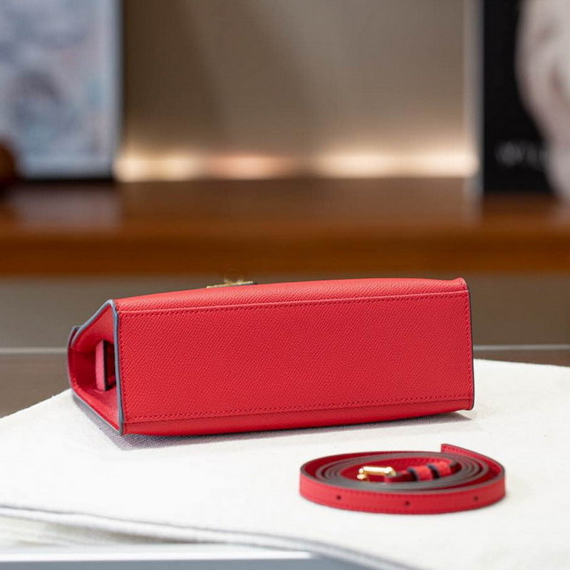 Women's Palm Print Cowhide Mini Generation Kelly Fashion Bags