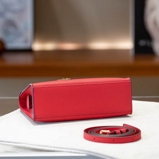 Women's Palm Print Cowhide Mini Generation Kelly Fashion Bags