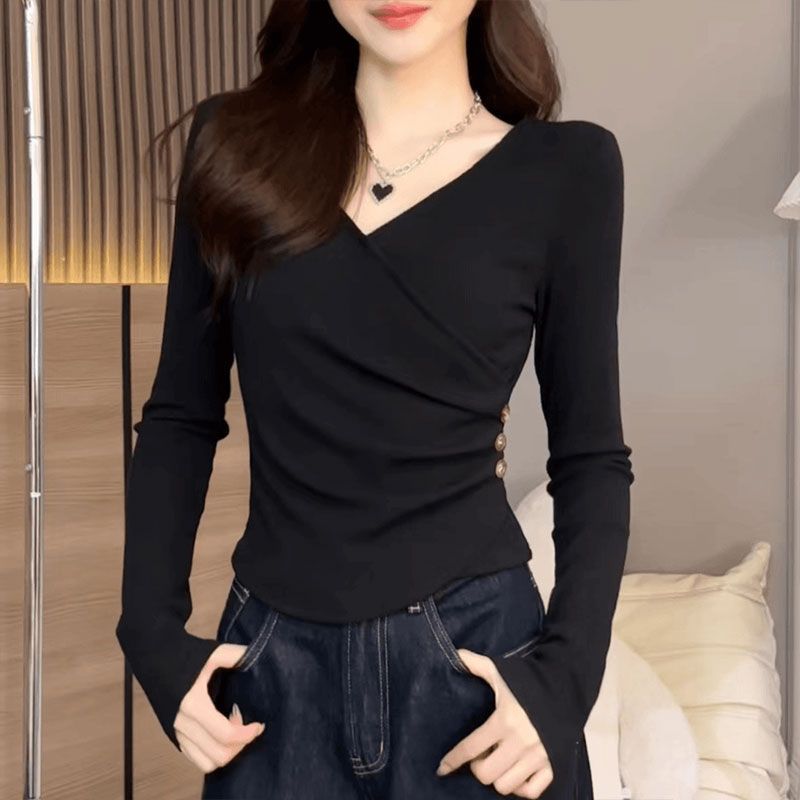 Bottoming Shirt Classic Style Female Winter Slim Fit Inner Wear Women's T-shirt
