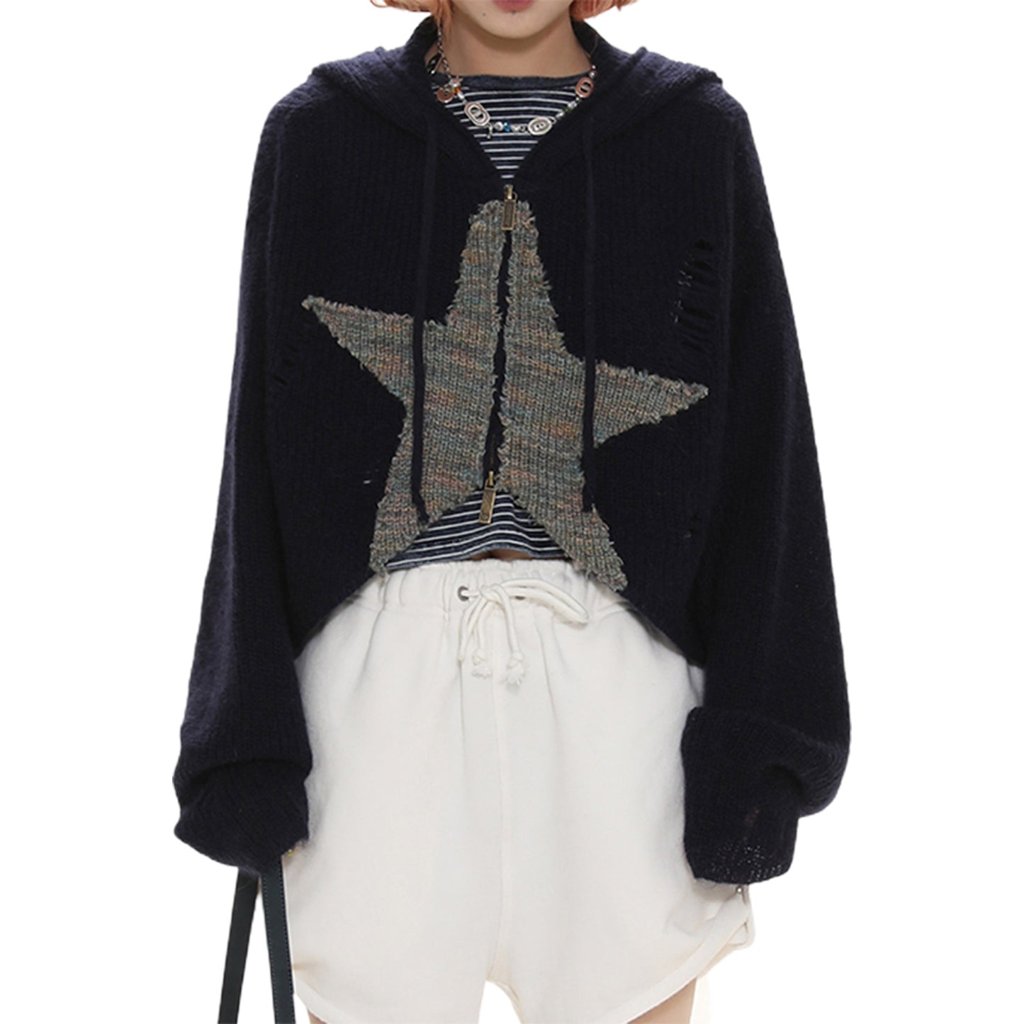 Women's Special Five-pointed Star Long Sleeve Hooded Sweaters