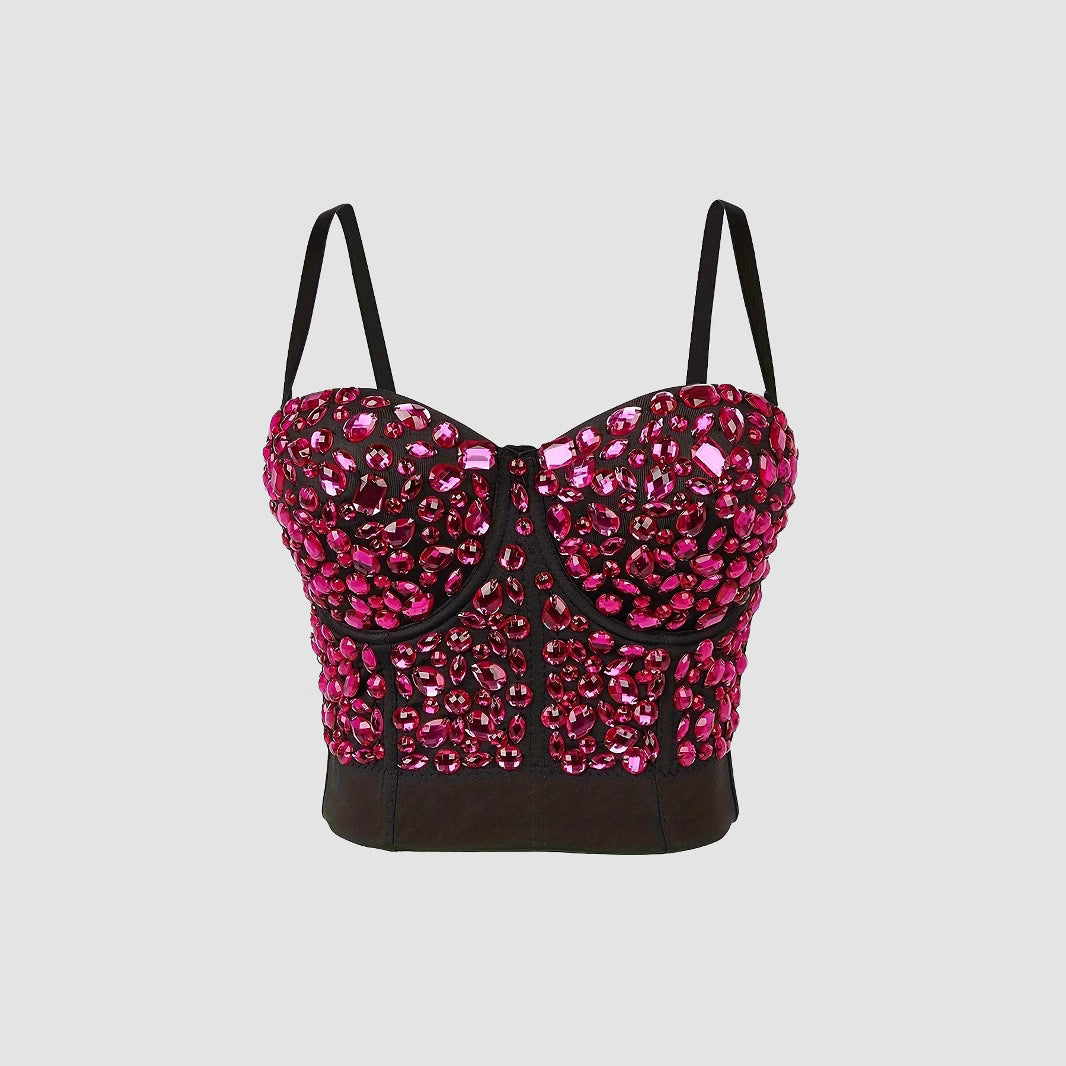 Style Diamond Corset Female Outerwear Camisole Shaping Fishbone Party Tops