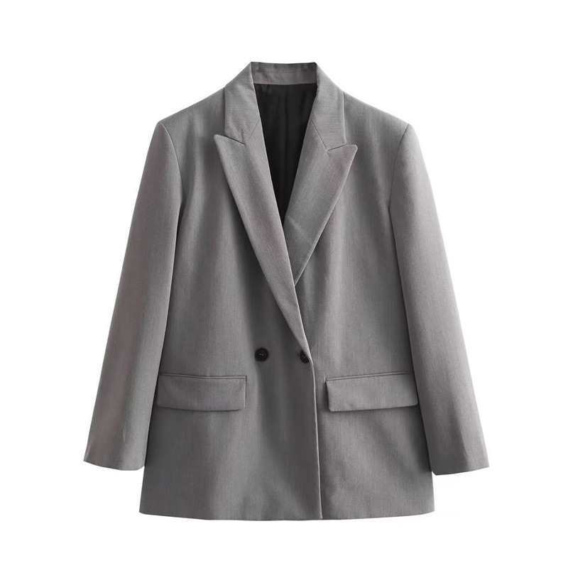 Women's Elegant Autumn Temperament Double Breasted Fashion Blazers