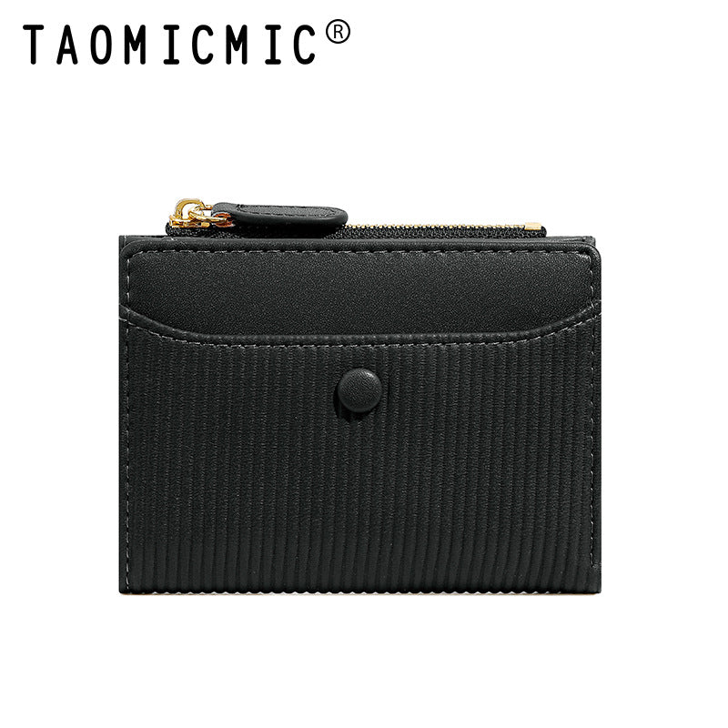 Women's Short High-grade Two-fold Thin Multiple Slots Ladies Wallets