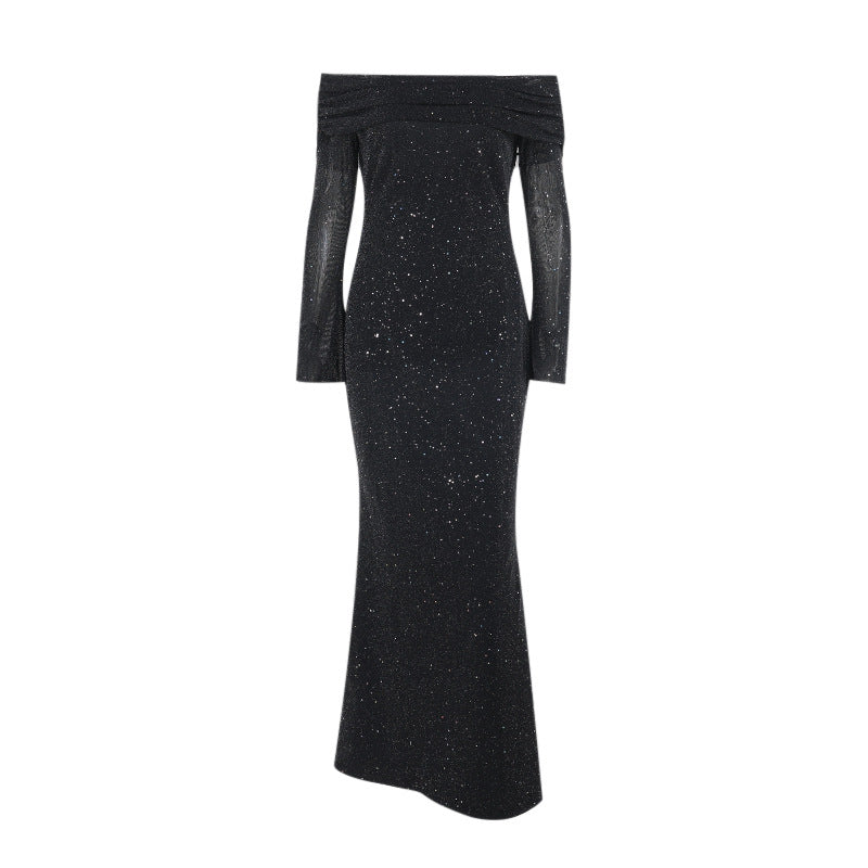 Women's Autumn Sexy Dress Elegant Sequined For Dresses