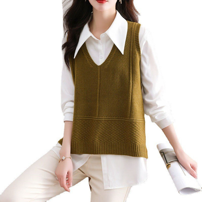 Women's Style Loose Versatile Casual Outdoor Knitted Vests
