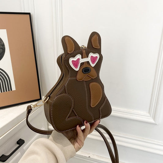 Women's Spring Cute Stitching Puppy Fashion Cool Crossbody Bags