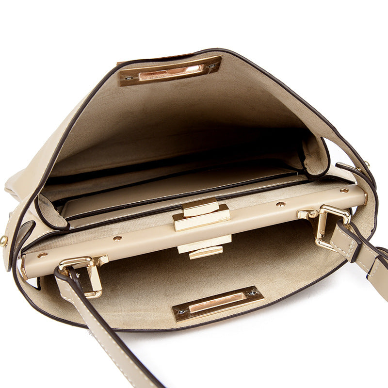 Women's Fashion Minimalist High-grade Soft Leather Temperament Handbags