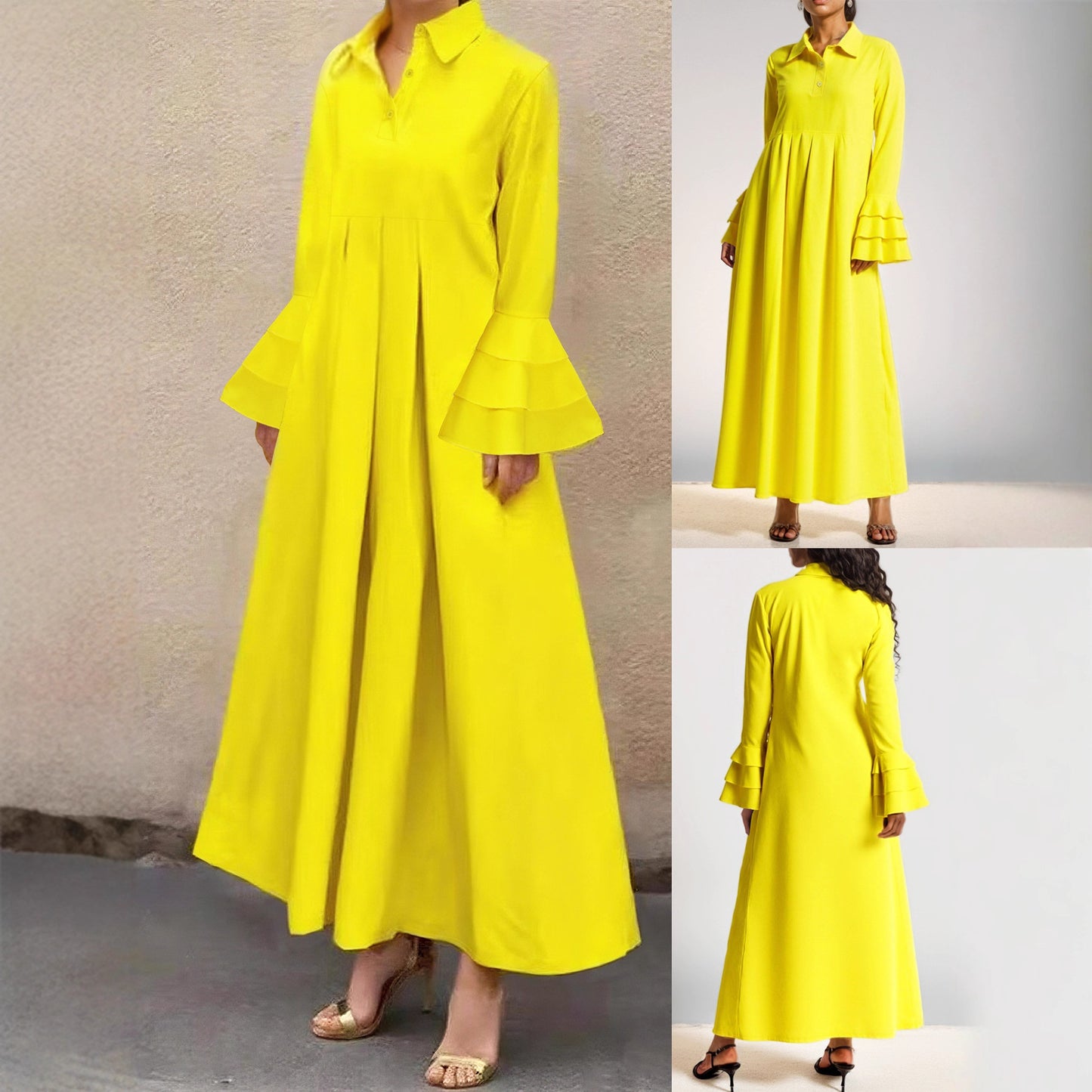 Women's Fashion Elegant Long Sleeve Ladies Dress Dresses