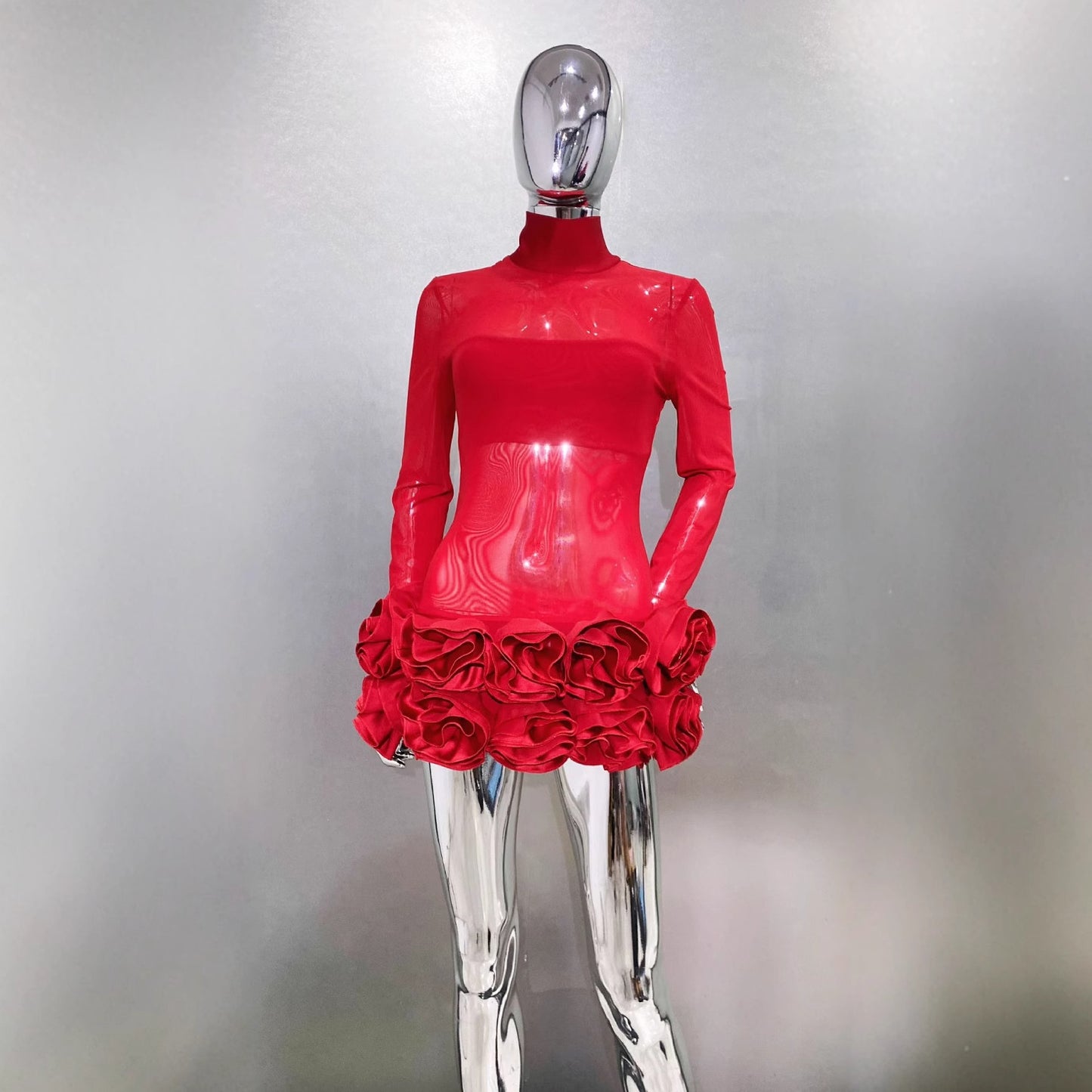 Bud Swing Super Red Dress Sexy Dresses