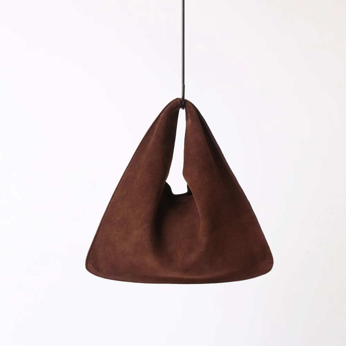 Matte Cowhide Triangle Fashion Hand Retro Bags