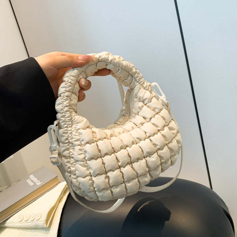 Women's Cotton Coat Korean Style Bubble Fashion Handbags