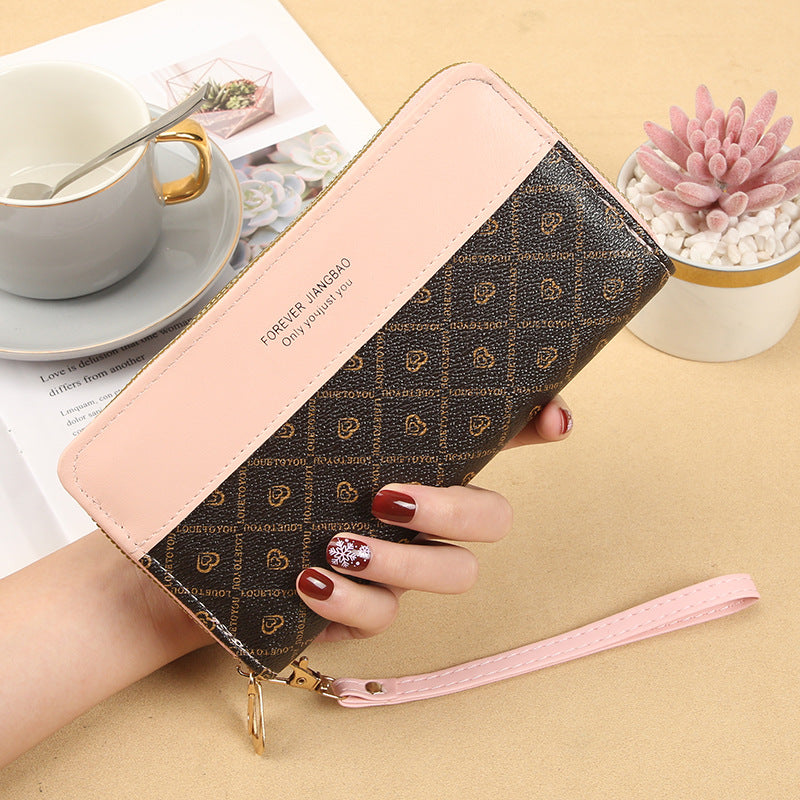 Women's Color Matching Clutch Summer Versatile Fashion Ladies Wallets
