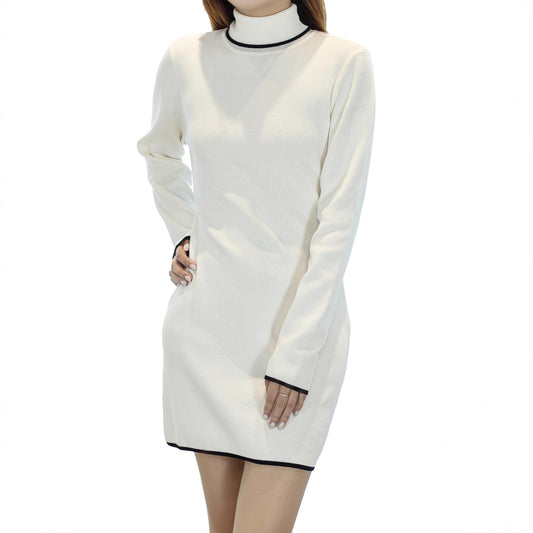 Women's Dress Knitted Long Sleeve Slim Fit Female Dresses