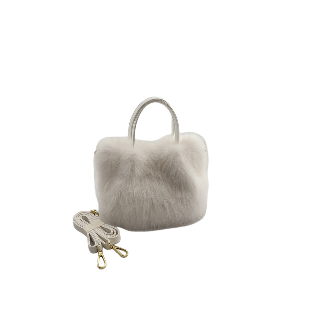 Women's Imitation Fox Fur Vegetable Basket Handbags