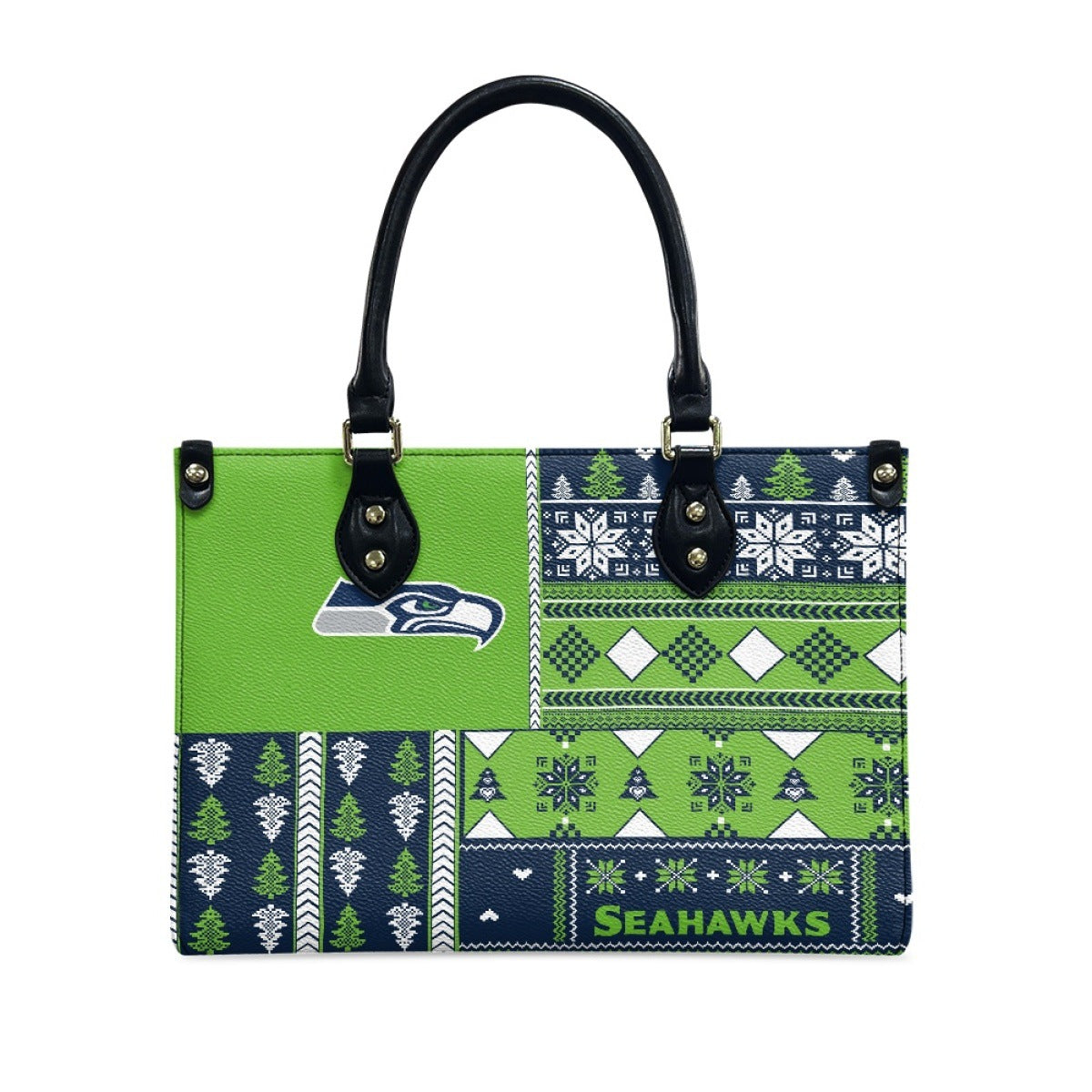 Women's San Francisco People Christmas Pattern Element Handbags