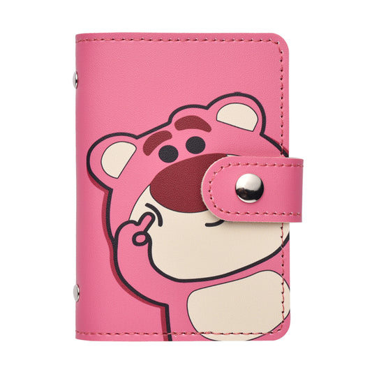 Bear Cartoon Female Personalized Minority Large Capacity Card Holder
