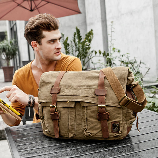 Men's S. C. Cotton Fashionable Computer Leisure Men's Messenger Bags
