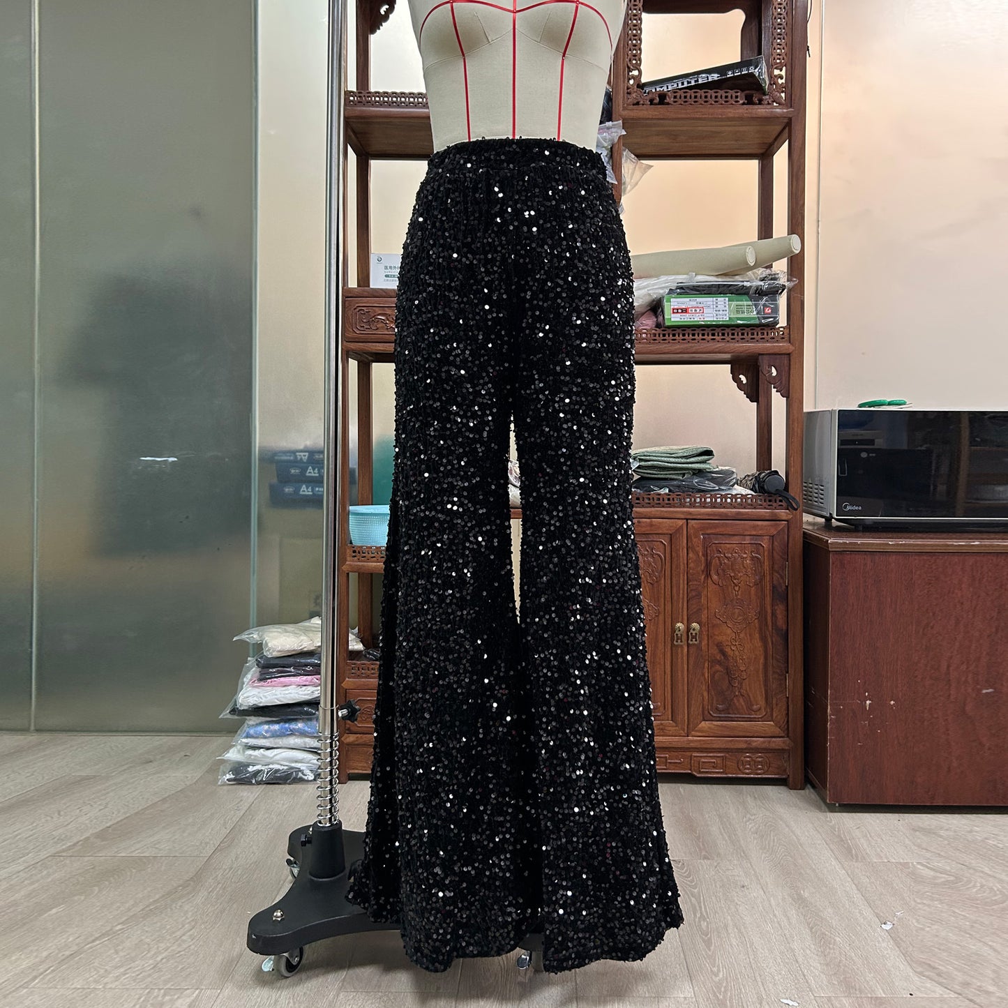 Women's Stylish Sequined Sexy Skinny Casual Pants