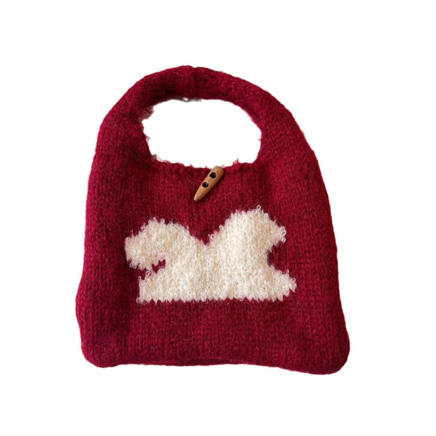 Matching Knitted Niche Design Mixing Woven Underarm Korean Style Handbags