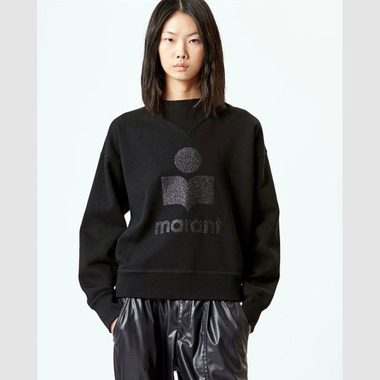 Women's Niche Classic Glitter Print Half Turtleneck Cotton Sweaters