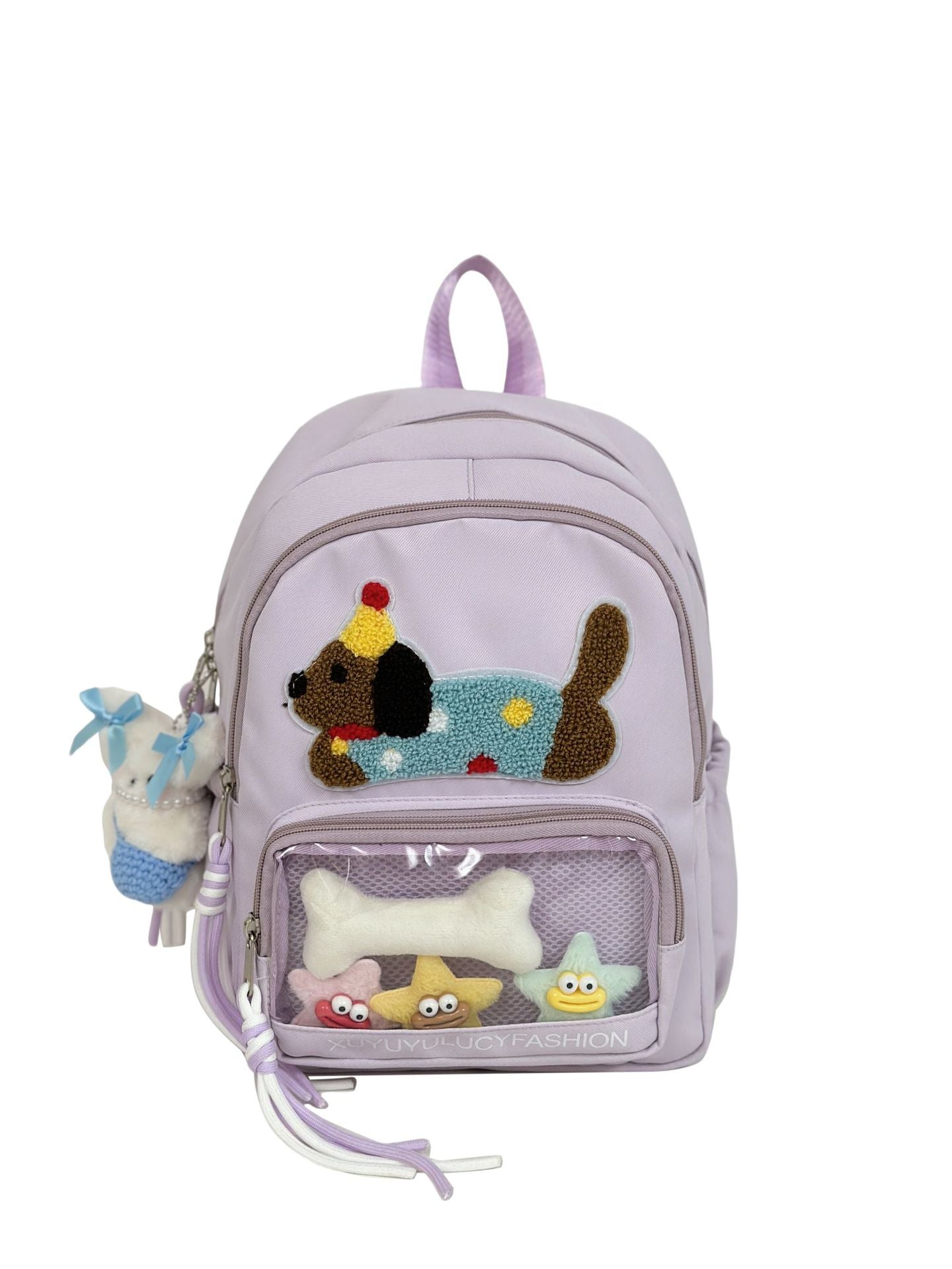 Niche Transparent Bar Cartoon Large Capacity Backpacks