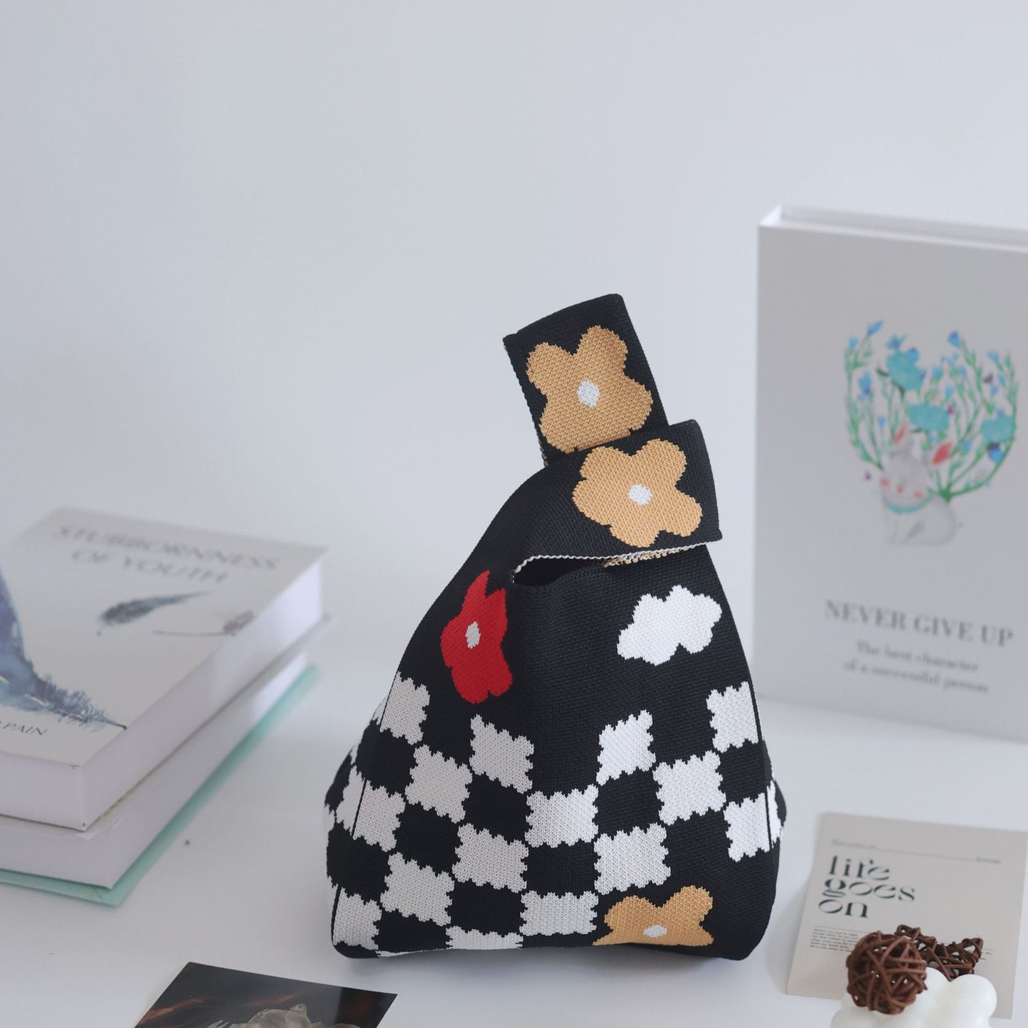 Women's Stylish Knitted Woven Vest Simple Handbags