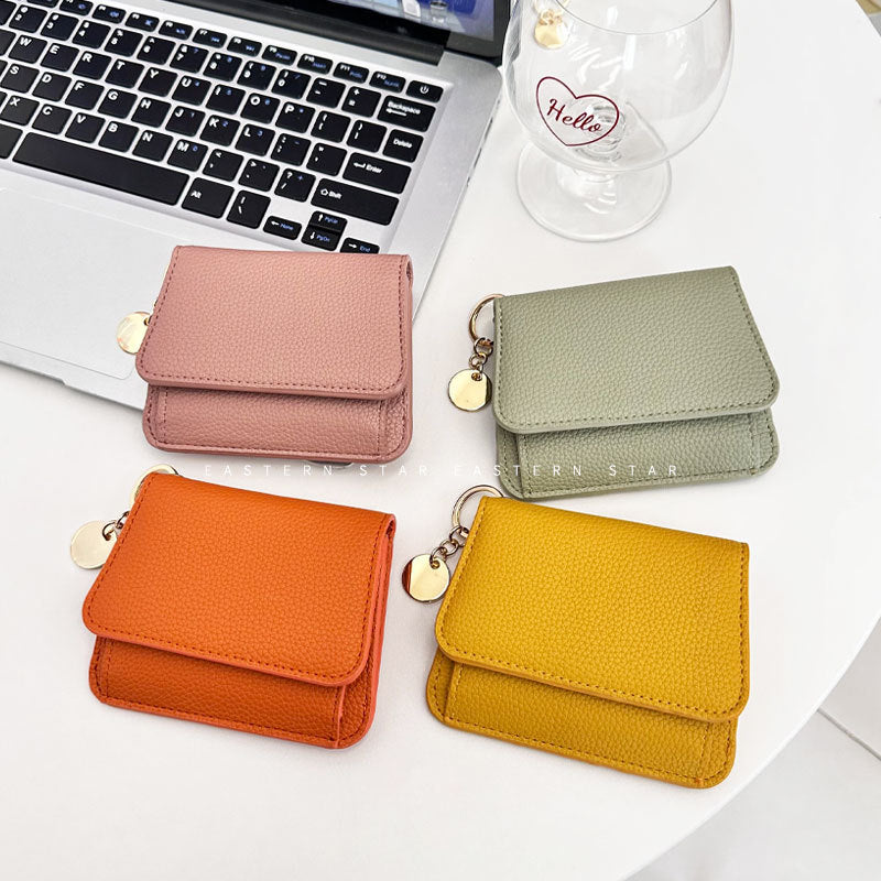 Women's Stylish Korean Short Chic Zipper Ladies Wallets