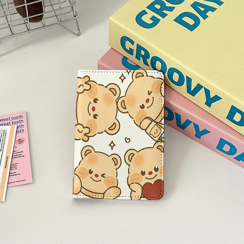 Butter Bear Skin Overseas Passport Cover Card Holder