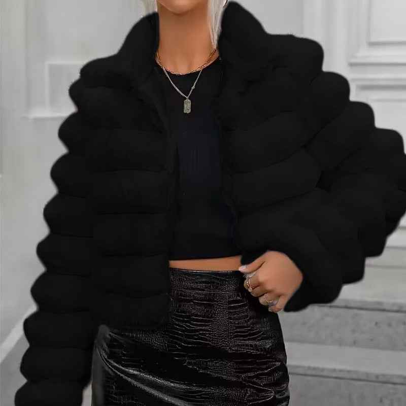 Women's Imitation Fur Affordable Luxury Style Protection Coats