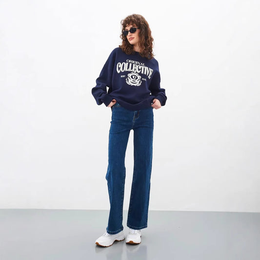 Women's Glamorous Slouchy Popular Creative Russian Jeans