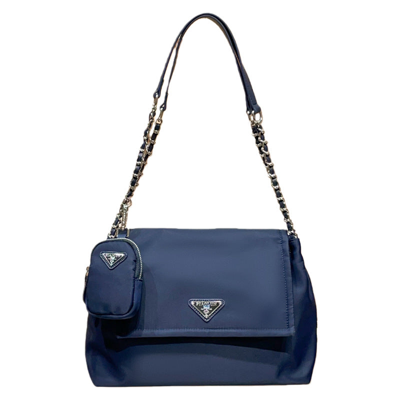 Women's High Quality Unisex Genuine Leather Nylon Crossbody Bags