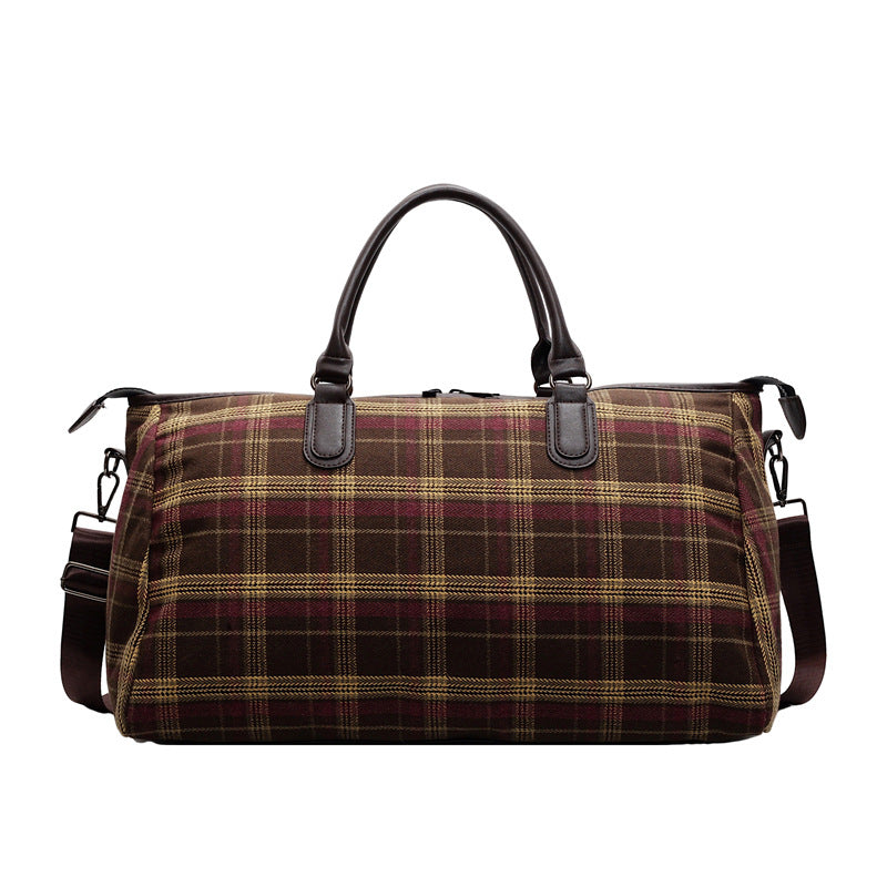 Portable Large Capacity Short Trip Texture Travel Bags