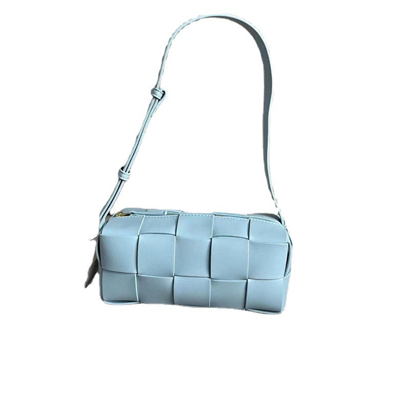 Woven Genuine Leather Advanced Texture Underarm Bags