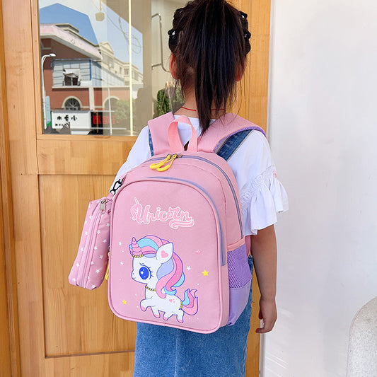 Children's Medium Back Class Boys Cartoon Cute Kindergarten School Bags