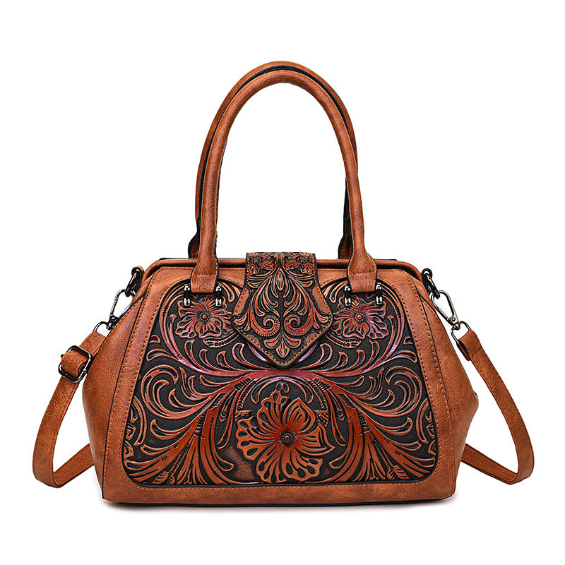 Trendy Women's Retro Simple Large Capacity Handbags