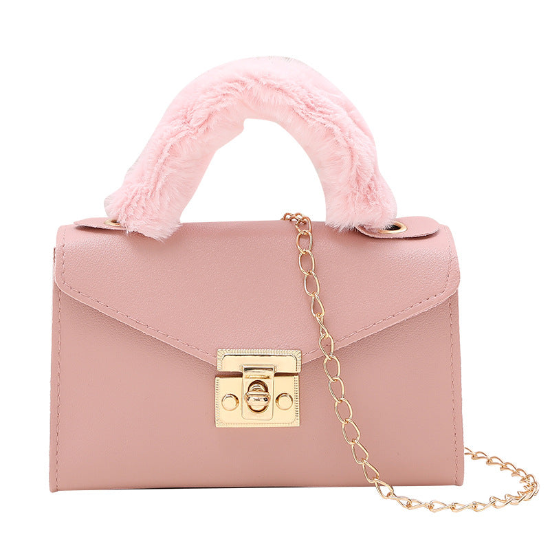 Wrist Korean Style Solid Color Plain Weave Handbags