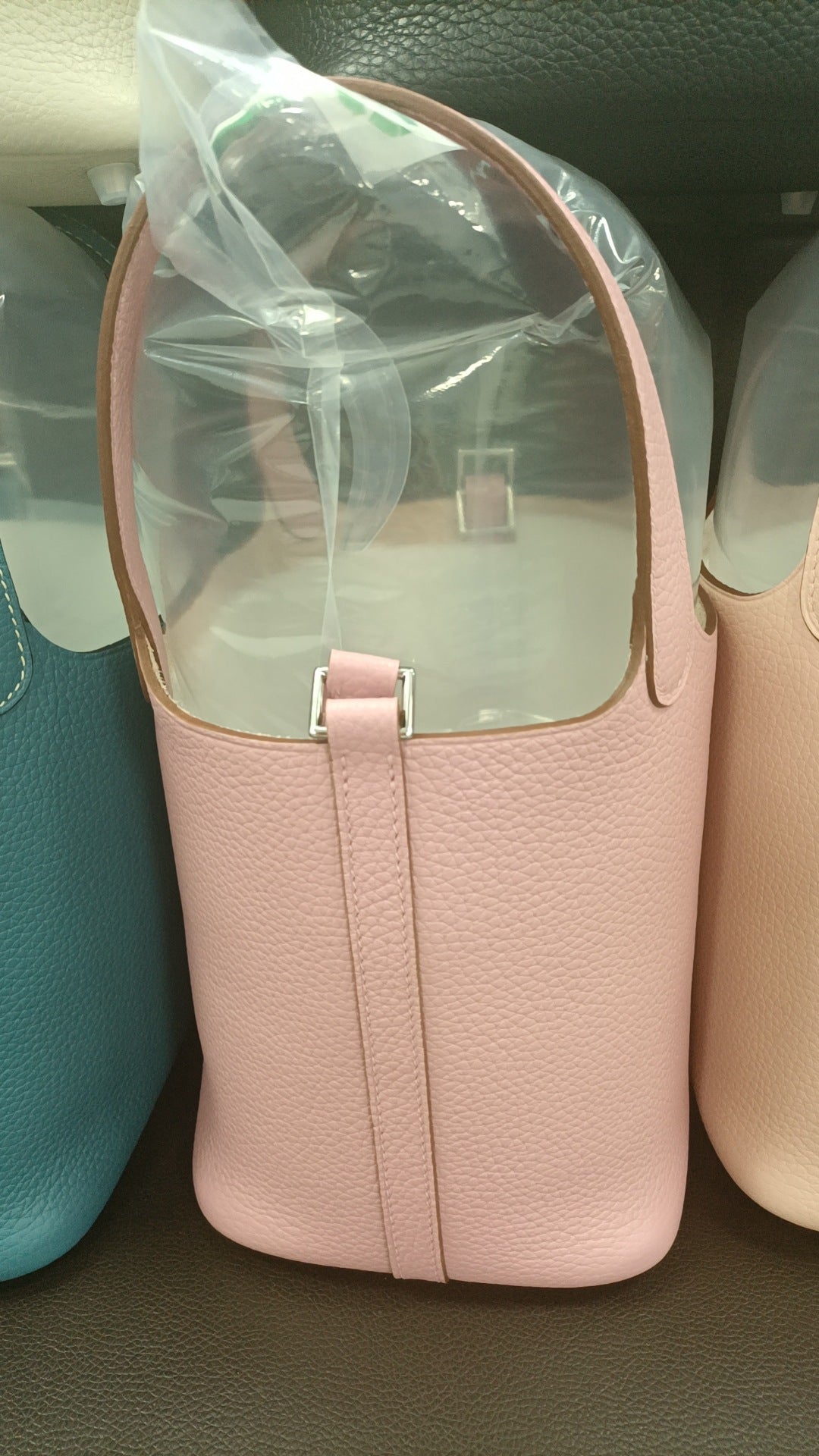 New Vegetable Basket Layer Thickness Cowhide Handbags