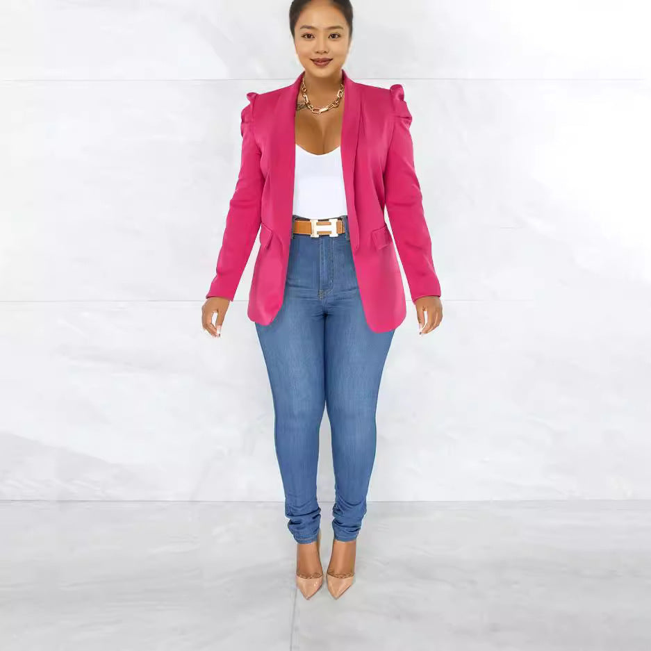 Autumn Fashion Solid Color Long Sleeve Suits