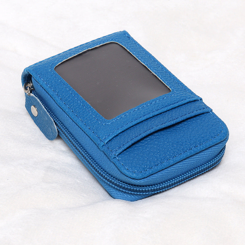 Creative Organ Multifunctional Zipper Vertical Short Card Holder
