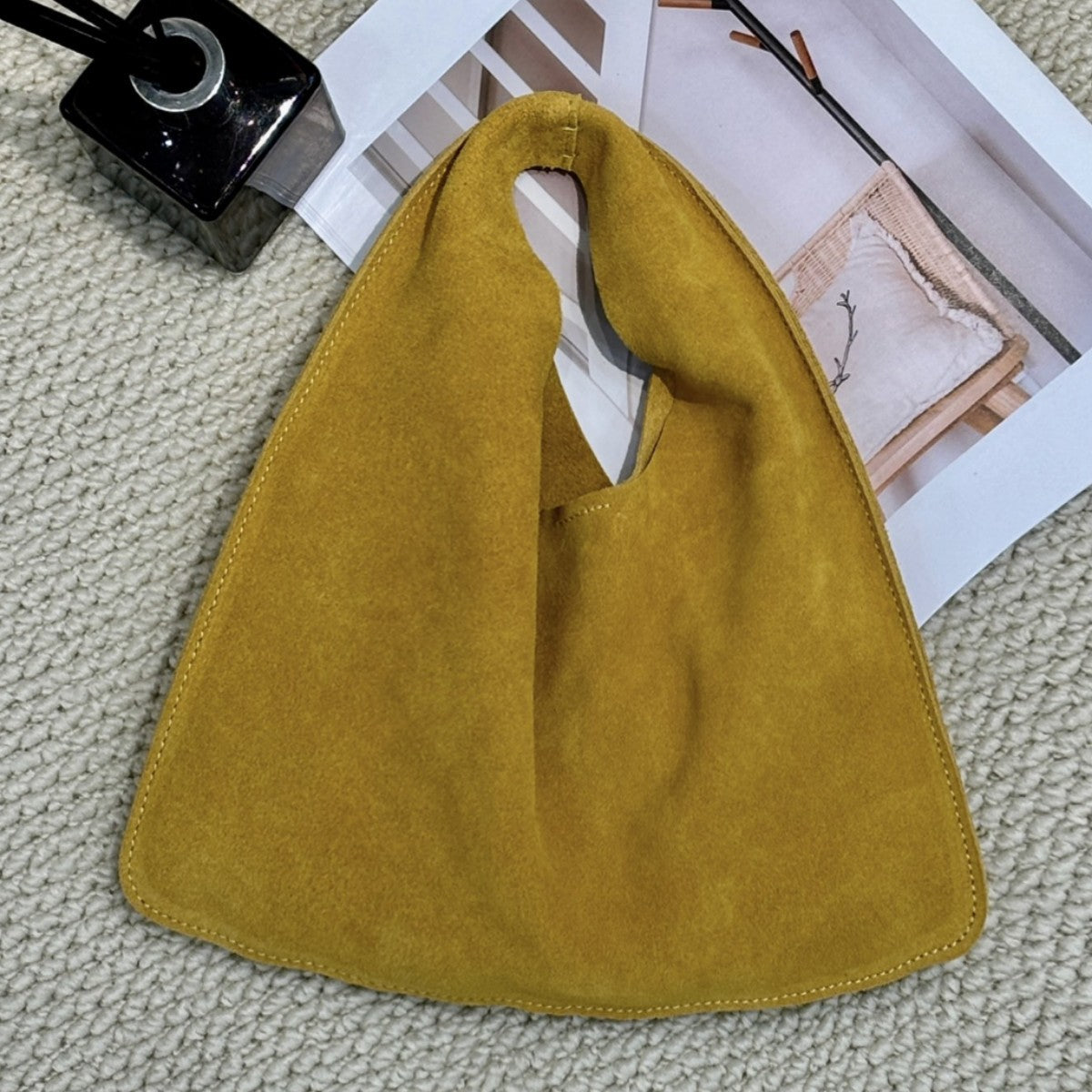 Women's Cowhide Triangle Genuine Leather Large Capacity Bags