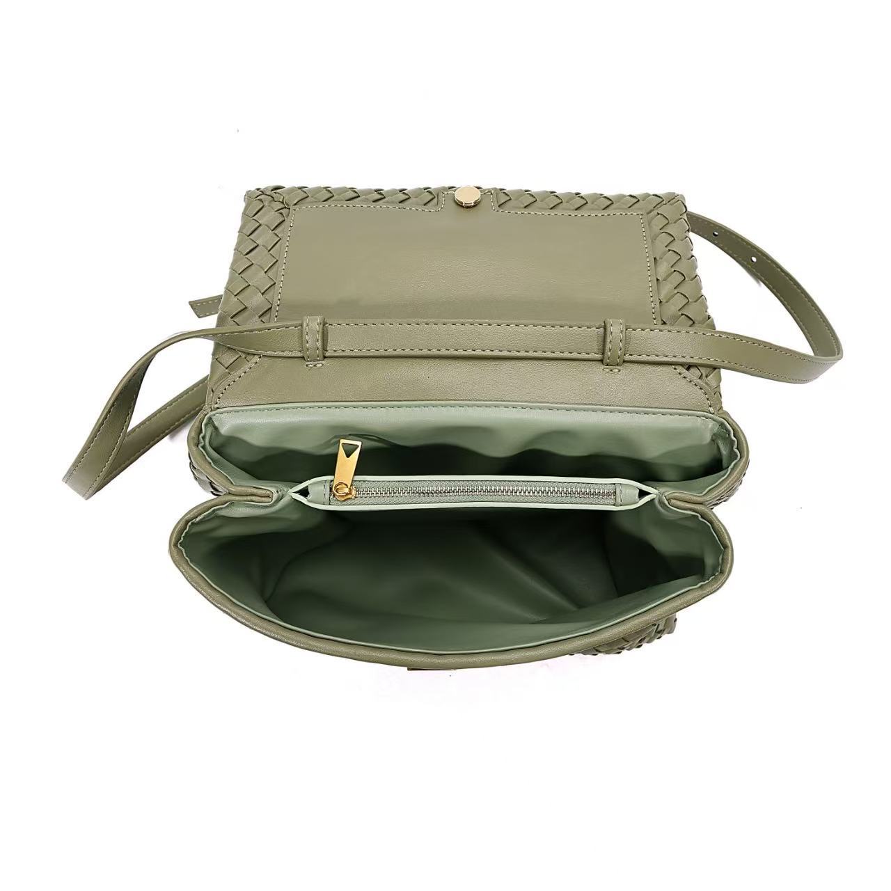 Classic Women's Woven Fashion Leather Handmade Handbags