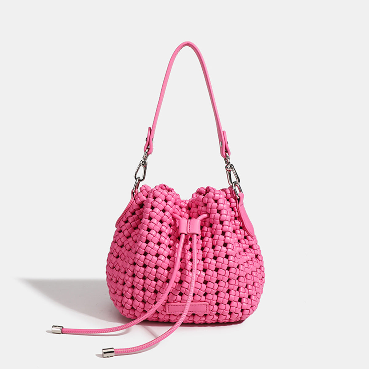 Women's Woven Drawstring Cross Body High-grade Bags