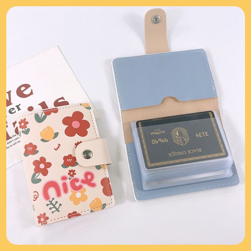 Women's Popular Cute Compact Multiple Slots Large Capacity Card Holder