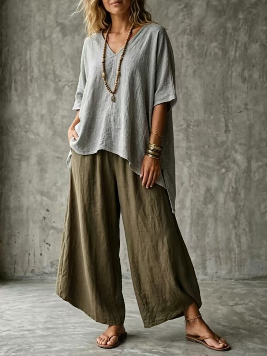 Women's Summer Artistic Casual Loose Holiday Women's T-shirt