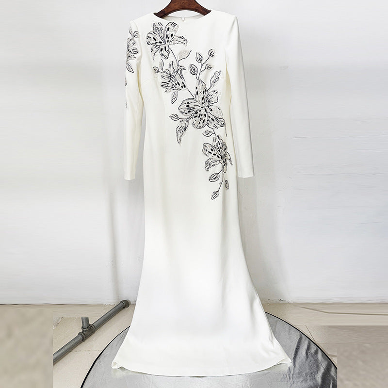 Fashion For Dinner Formal Embroidered Beads Dress