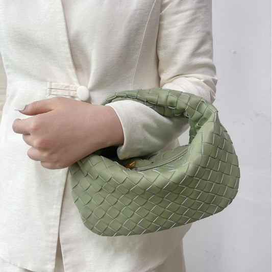 Women's Handmade Real Woven Knotted Genuine Armpit Bags
