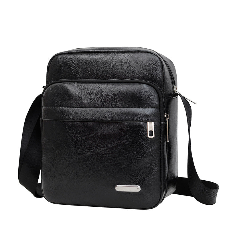 Men's Leather Trendy Large Capacity High Sense Men's Messenger Bags