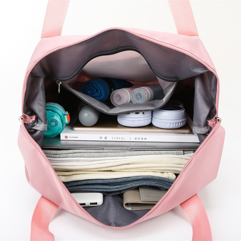 Women's Trendy Large Capacity Folding Pending Short Travel Bags